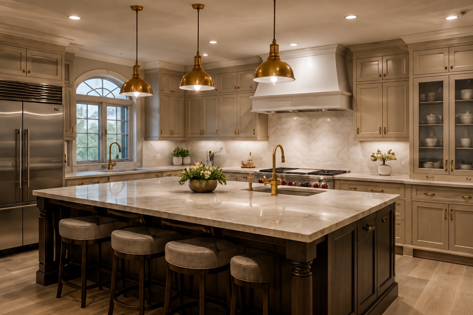 Luxury large-scale remodel kitchen interior